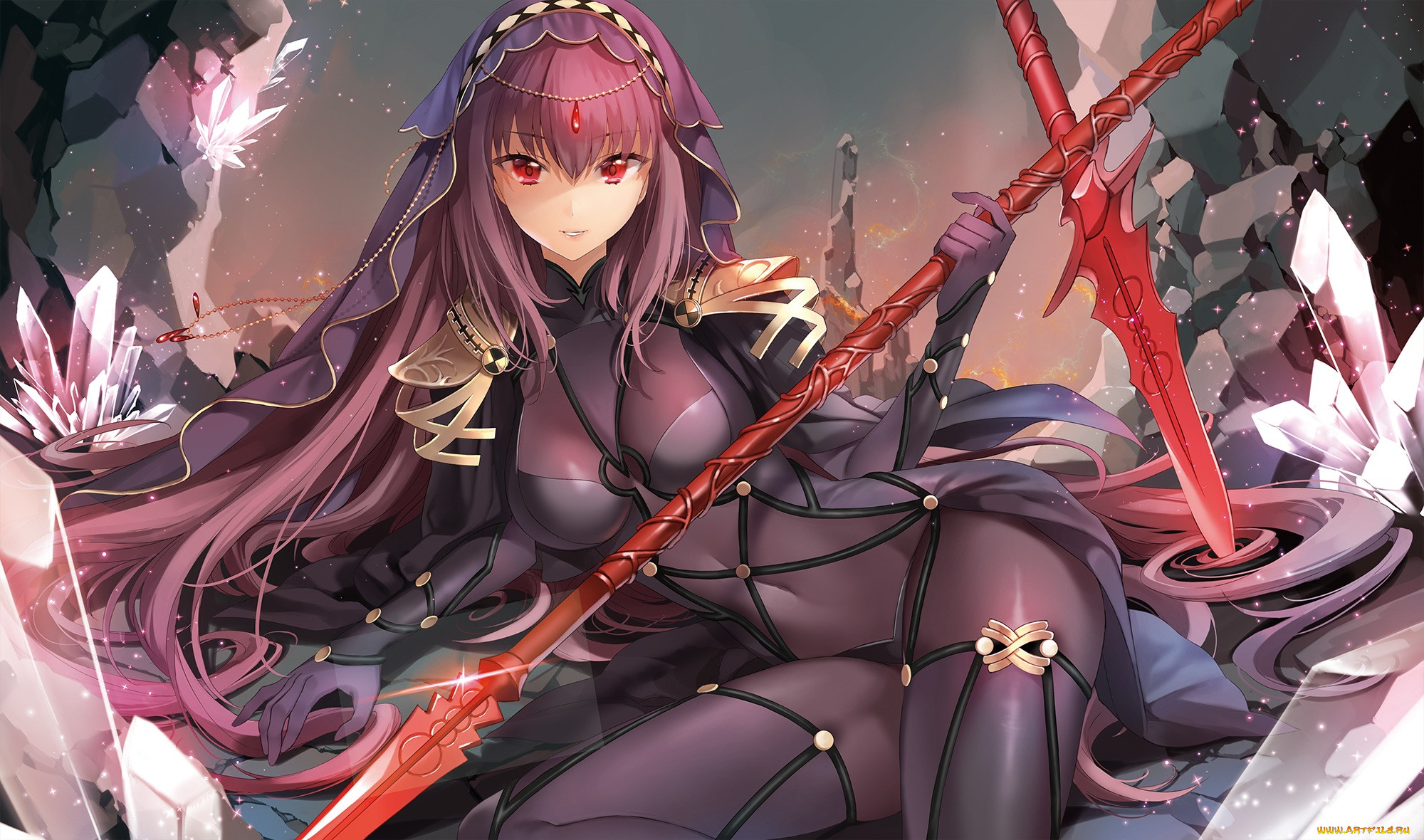 Фейт гранд ордер. Fate Scathach. Fate Lancer Scathach.